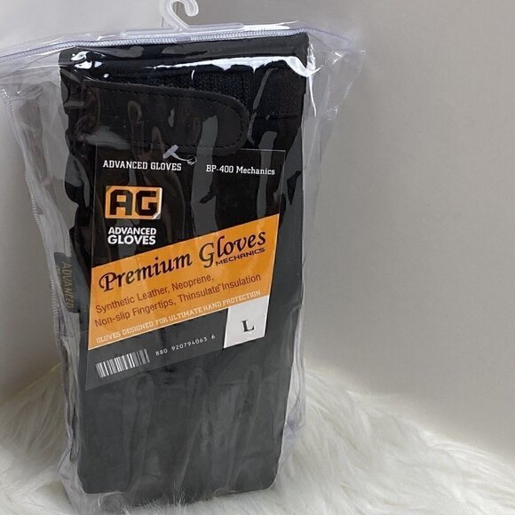NEW Advanced Gloves Premium Gloves Mechanics BP-400 Large Non Slip Fingertips - Picture 1 of 6